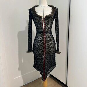 ISO!! betsy johnson lace & fur duster cardigan